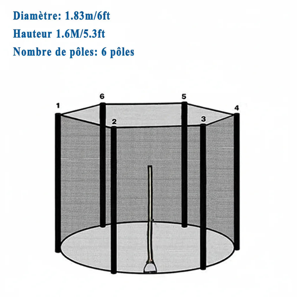 FILET TRAMPOLINE - SafeJumpNet™